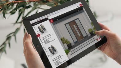 PaX-Haustürkonfigurator+Tablet