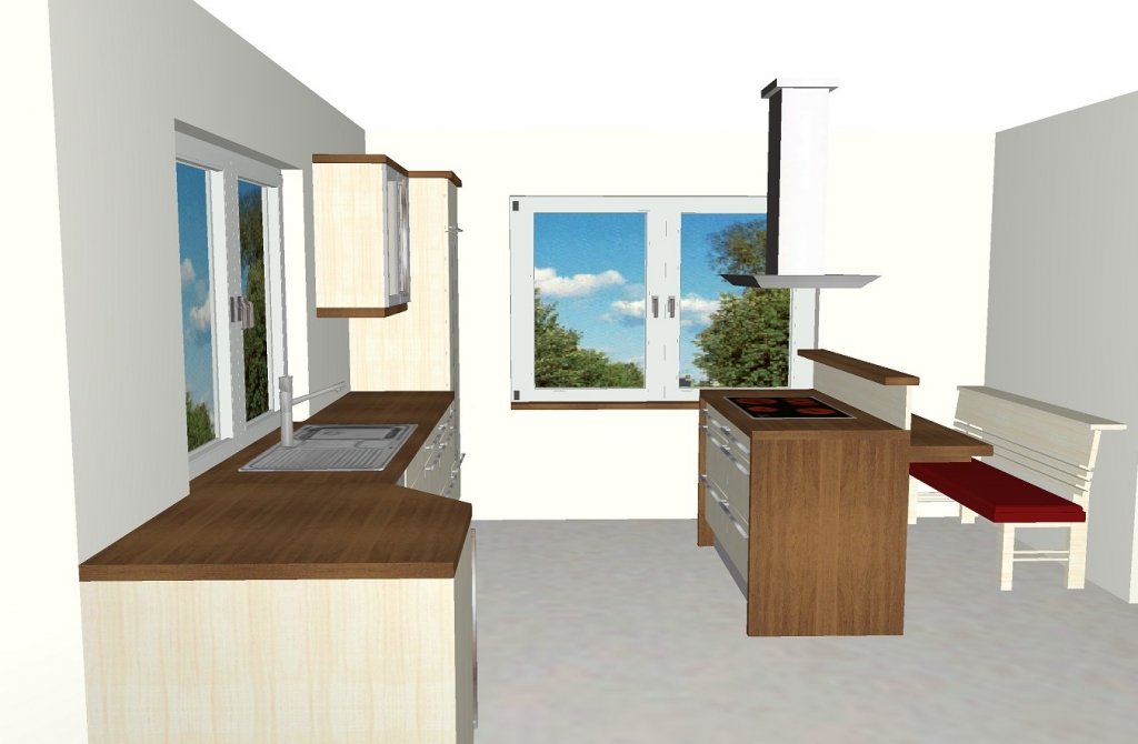 schreinerei preisinger individuelle 3 d planungen Küche Mit Essplatz ~ schreinerei preisinger individuelle 3 d planungen