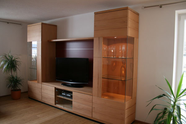 Kernbuche Wohnzimmer, wohnzimmereinrichtungen vom schreiner aus westerheim, Design ideen