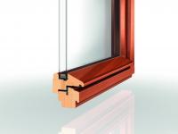 Holz-Fenster-Profil PaXpur58 mit 2-fach Verglasung
