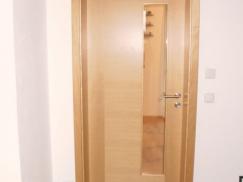 Zimmertür Holz mit schmalem Glaseinsatz
