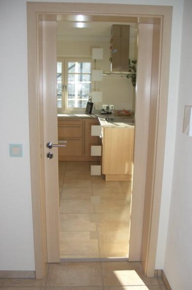 Zimmertür Glas mit Holzrahmen